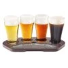 Final Touch 8.5 Oz Clear Glass/Wood Beer Flight Board -Tervis Central a6394695 0c46 43d6 b33c 204b7db62f40