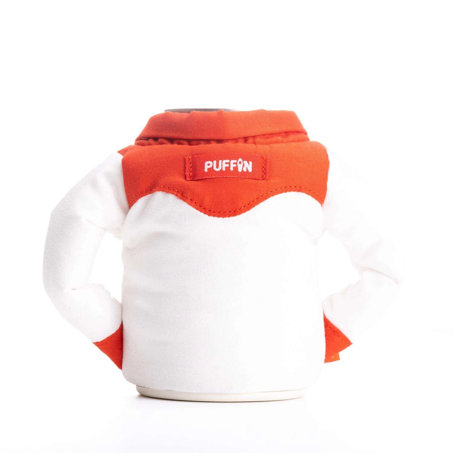 Puffin Drinkwear 12 Oz Red/White Polyester Bottle Holder 4 Puffin Drinkwear 12 Oz Red/White Polyester Bottle Holder - Image 2