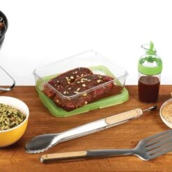 OXO Good Grips Clear/Green Plastic Salad Dressing Shaker 1-1/2 Cups -Tervis Central ae28d305 5654 4d3b 9f0b 3bd84be70bfd