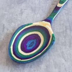 Totally Bamboo Baltique Mumbai Multicolored Birch Wood Serving Spoon -Tervis Central b0099585 dc1f 4627 861f 100a2aef6412