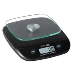 Taylor Silver Digital Kitchen Scale 8 Lb