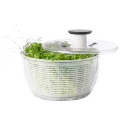 OXO Good Grips White/Clear Plastic Salad Spinner -Tervis Central bdfc6f86 7c34 4705 b4ee 38722510ddf0
