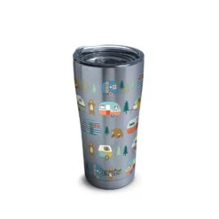 Tervis 20 Oz Trailers And Bears Multicolored BPA Free Double Wall Tumbler