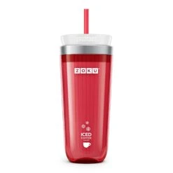 Zoku Red ABS/Stainless Steel Iced Coffee Maker 11 Oz