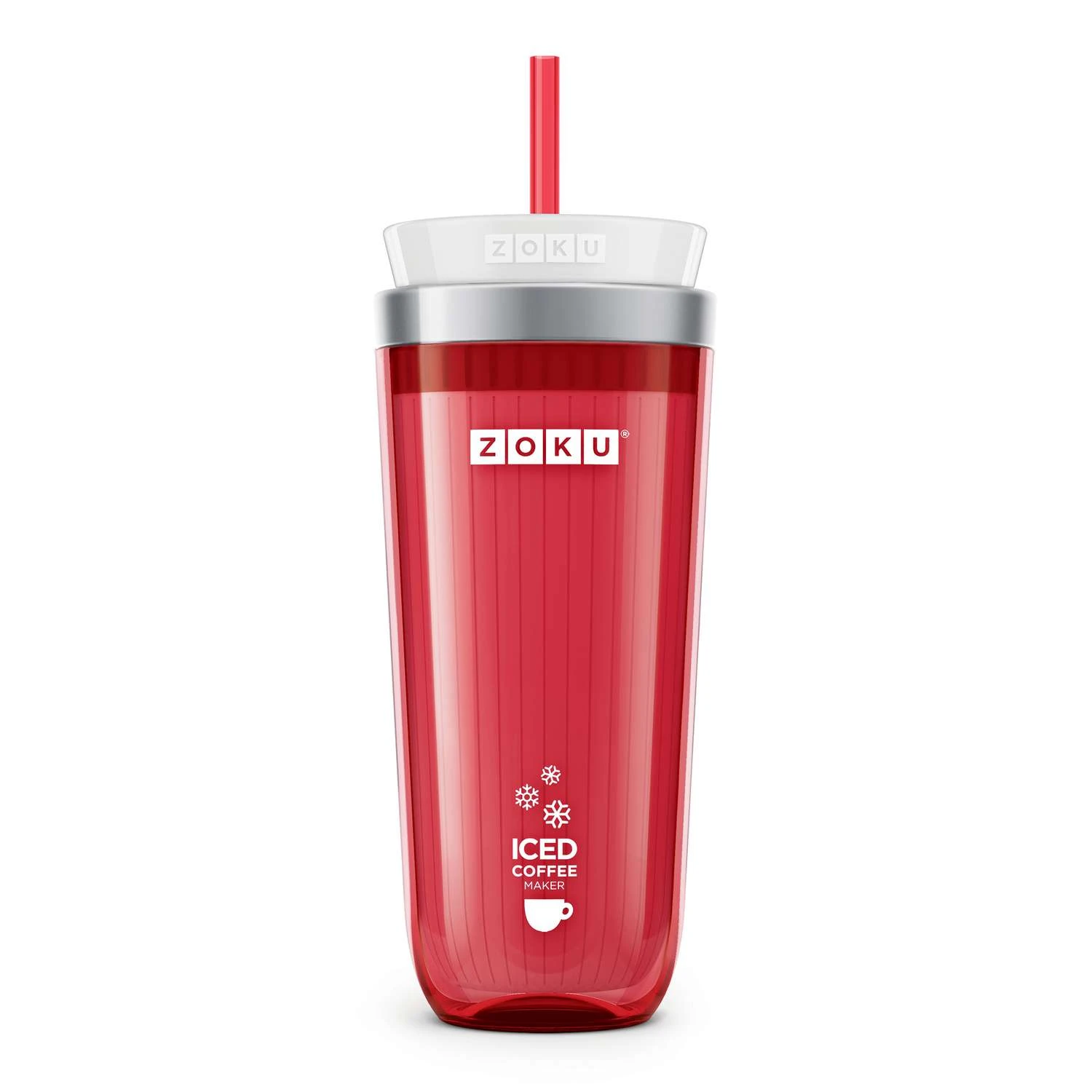 Zoku Red ABS/Stainless Steel Iced Coffee Maker 11 Oz 3 Zoku Red ABS/Stainless Steel Iced Coffee Maker 11 Oz