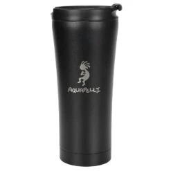 Aquapelli 16 Oz Midnight Black BPA Free Vacuum Insulated Bottle
