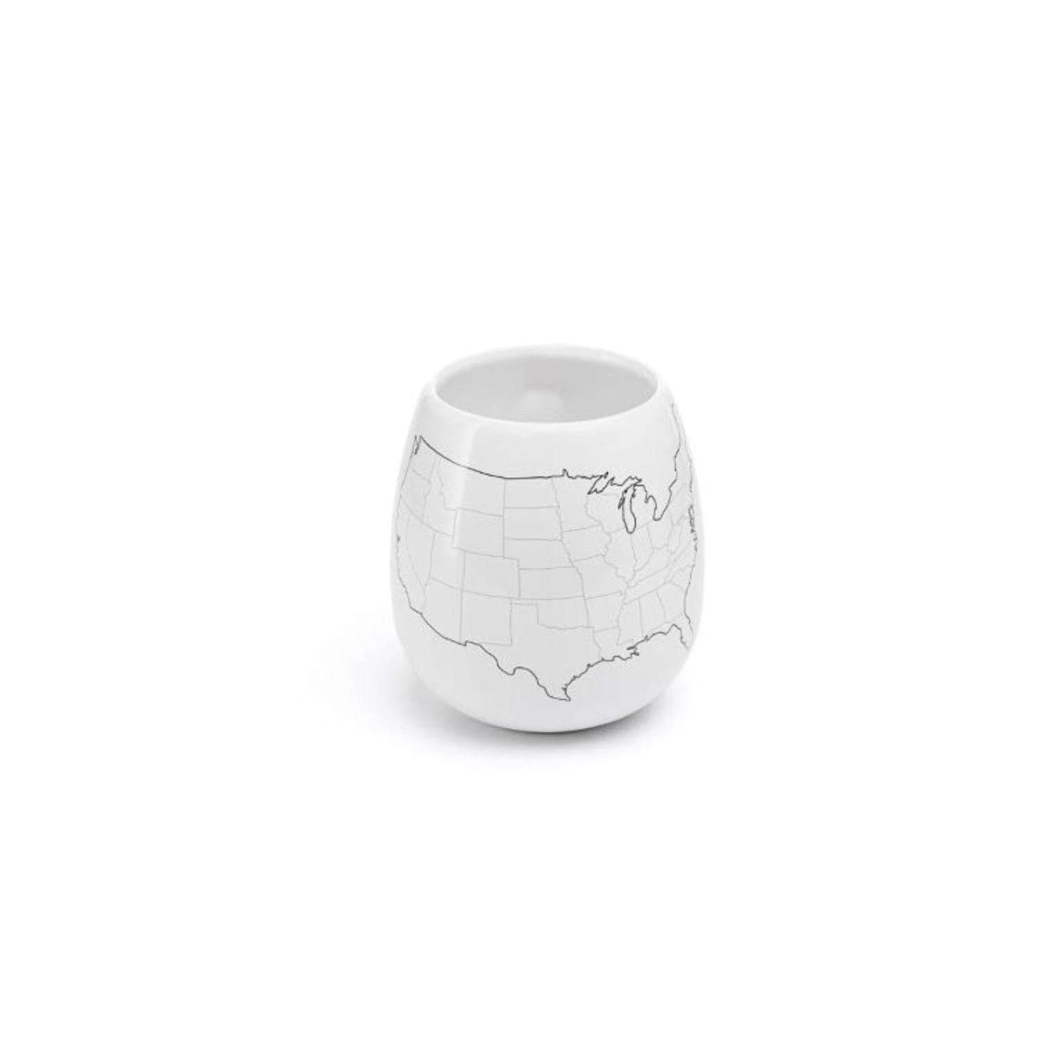 Trouvaille Global 16.9 Oz USA Map White BPA Free Mug 4 Trouvaille Global 16.9 Oz USA Map White BPA Free Mug - Image 2