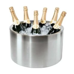 OGGI Silver Stainless Steel Party Ice Bucket