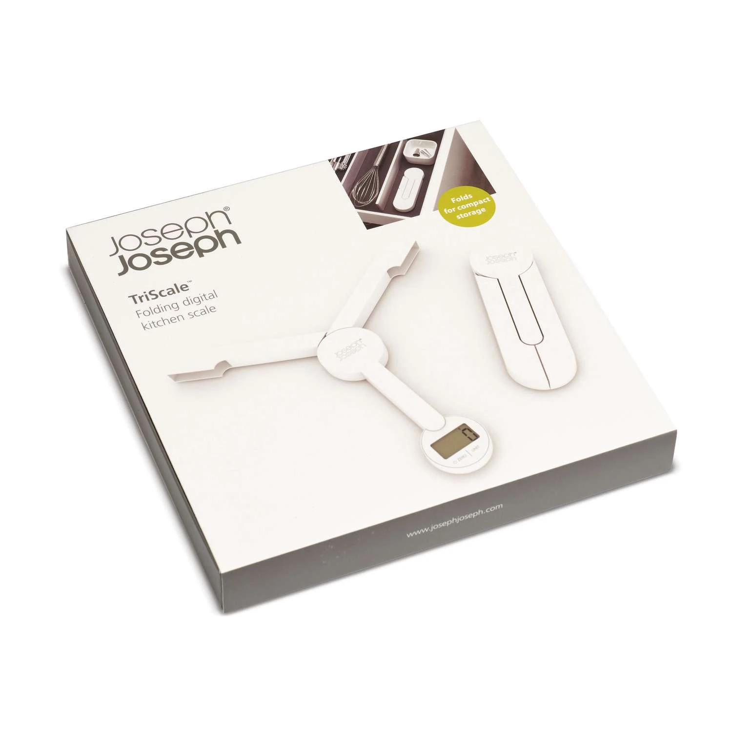 Joseph Joseph TriScale White Digital Kitchen Scale 8 Lb 6 Joseph Joseph TriScale White Digital Kitchen Scale 8 Lb - Image 4