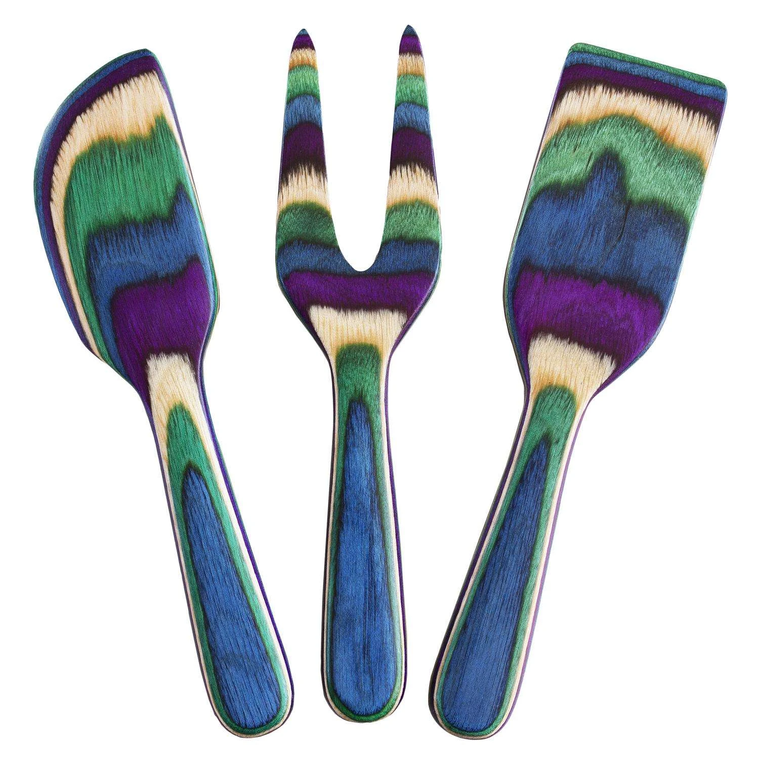 Totally Bamboo Baltique Mumbai Multicolored Bamboo Cheese Tool Set 3 Totally Bamboo Baltique Mumbai Multicolored Bamboo Cheese Tool Set