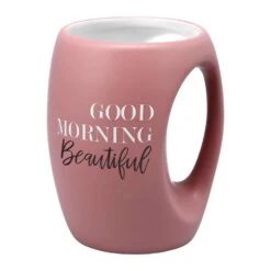 Pavilion Good Morning 16 Oz Beautiful Pink BPA Free Mug