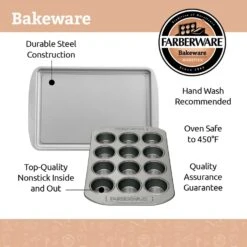 Farberware Bake Set Gray 4 Pc -Tervis Central db799ca2 e603 4a0e 904c 7987c3f1e7f8