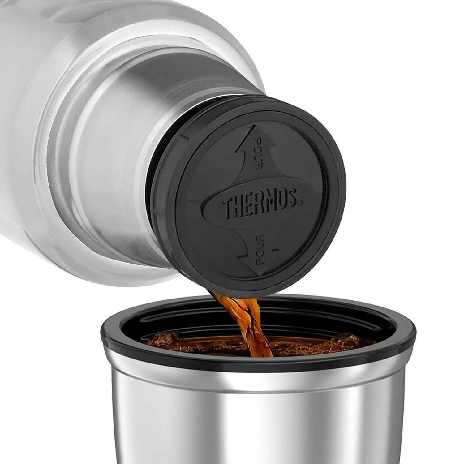 Thermos Stainless King 68 Oz Silver BPA Free Beverage Bottle 4 Thermos Stainless King 68 Oz Silver BPA Free Beverage Bottle - Image 2