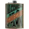 Trixie & Milo Alcohol Is A Vitamin 8 Oz Multicolored Stainless Steel Flask