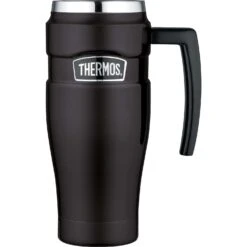 Thermos Stainless King 16 Oz Black BPA Free Travel Mug