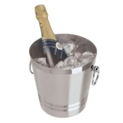 OGGI 4.25 Qt Silver Stainless Steel Champagne Bucket