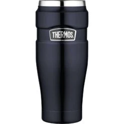 Thermos Stainless King 16 Oz Midnight Blue BPA Free Travel Tumbler