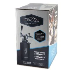 TrailKeg 64 Oz Black Stainless Steel Beer Growler W/Tap -Tervis Central f474d05c d11b 4bb8 80eb 414469e5c5c1