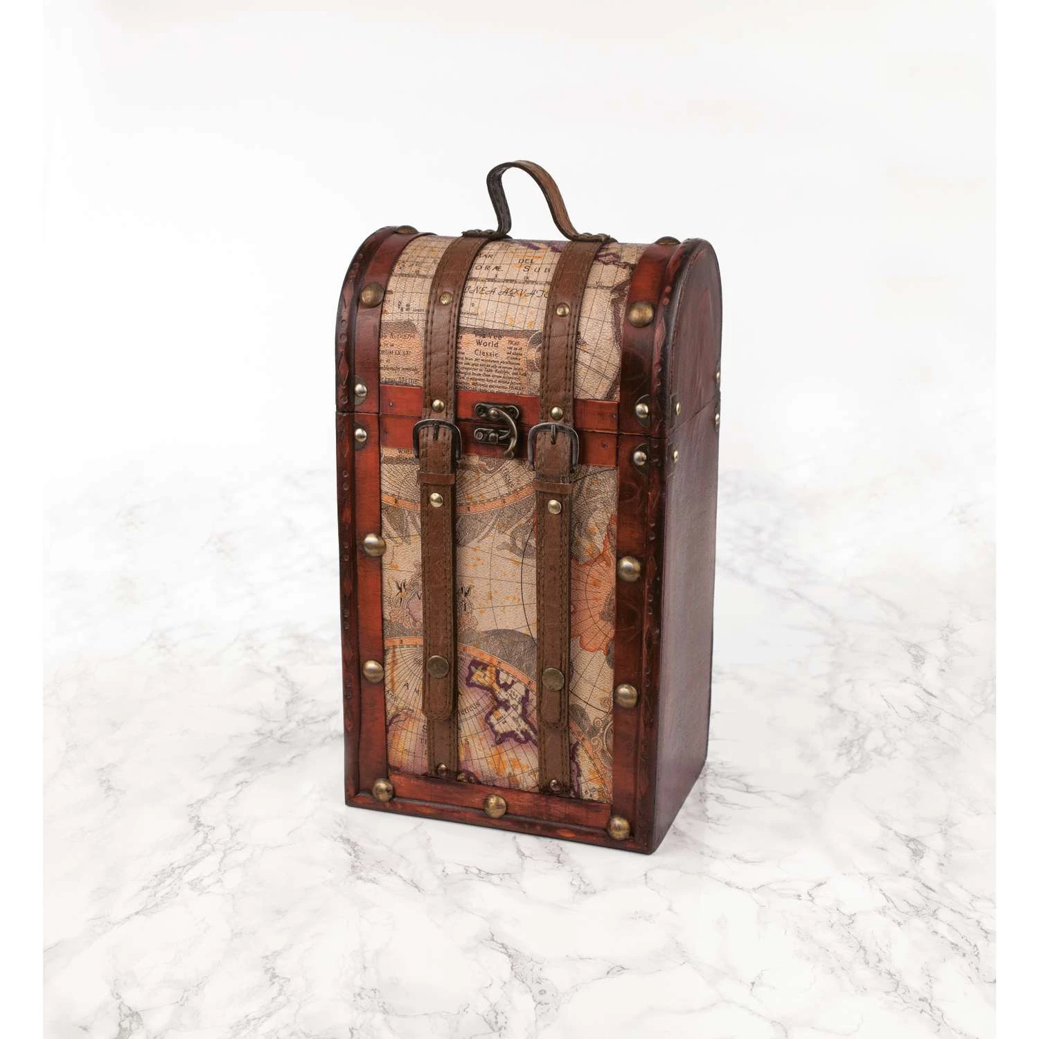 TWINE Old World Wood Wine Box 3 TWINE Old World Wood Wine Box