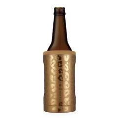 BruMate Hopsulator Bott'l 12 Oz Leopard Gold BPA Free Bottle Insulator